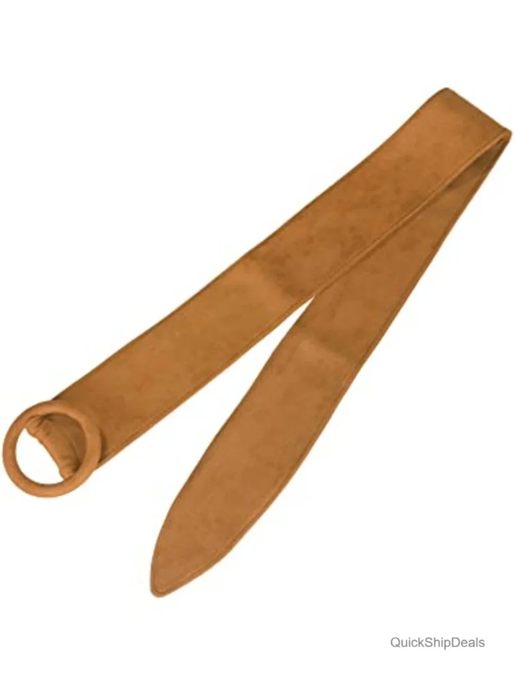 Polyester Solid Wide Obi Belt Vintage Round Buckle Cinch for Dress Coat
